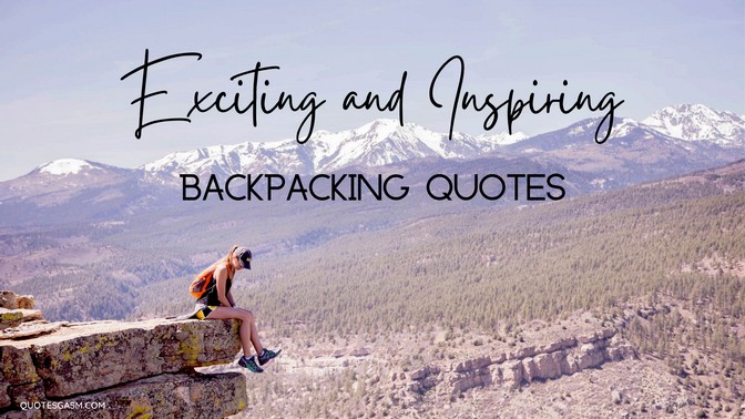 travel quote backpacking