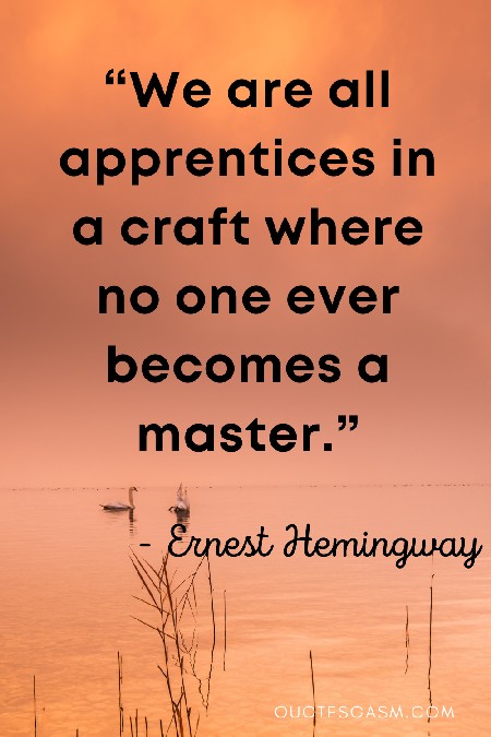 A collection of the best and most inspiring quotes from Ernest Hemingway. Get inspired writing with these Ernest Hemingway quotes compilation. via @quotesgasm