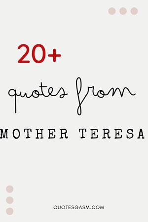 Enjoy these inspiring Mother Teresa quotes and captions collection about life, God, religion, poverty, generosity, and more via @quotesgasm